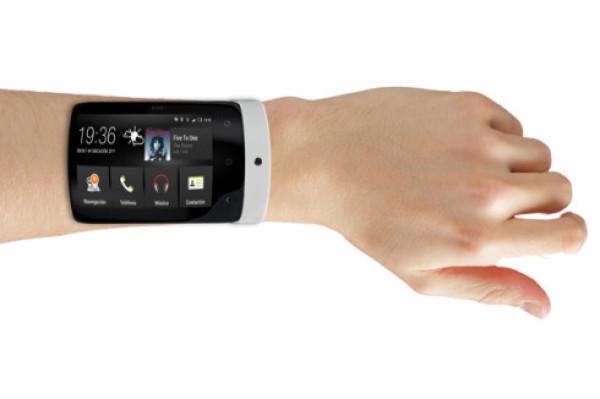 HTC NEO采用一块4.5英寸的弧形屏幕，并且在机身底部配有腕带，用户可以将Neo戴在手腕上，弧形屏幕完美贴合手臂的弧度。无论是屏幕尺寸还是佩戴方式，HTC Neo都要比目前的智能手表要新颖得多，只是什么时候能生产出来的问题。