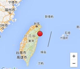 中新网4月27日电 台湾花莲县海域今天夜里接连发生两起地震，震级分别为4.9级及5.7级。