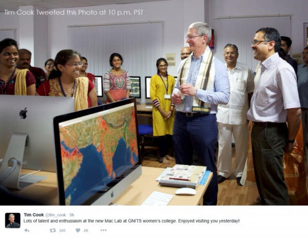 据了解，G.Narayanamma Institute of Technology 也是全球第三个由苹果提供 Mac Lab 支持的大学，苹果对于印度开发市场的重视可见一斑。这所大学位于印度南部的海得拉巴(Hyderabad)，这也是苹果即将要建立地图开发中心的城市。苹果公司在其新闻稿中指出，这一举措将有助于加快苹果地图的发展，并且创造 4000 个就业机会。