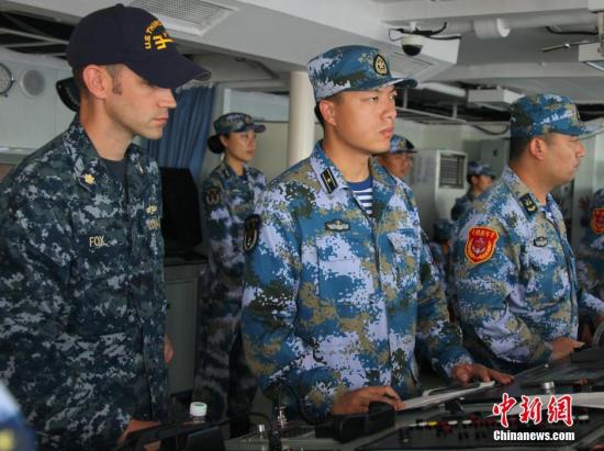 中国海军赴美参加“环太平洋-2016”演习舰艇编队返回舟山