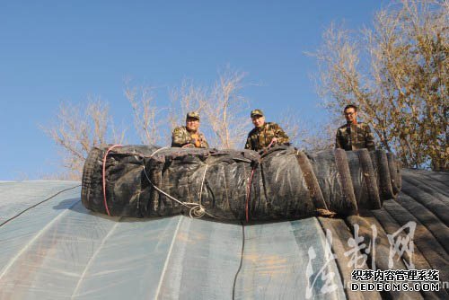 内蒙古乌兰察布卫境边防派出所做好蔬菜大棚保暖工作