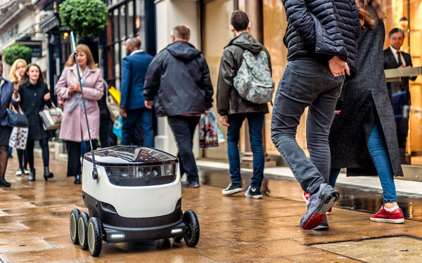 【j2开奖】美国弗吉尼亚通过法律，快递机器人可以上街送货了