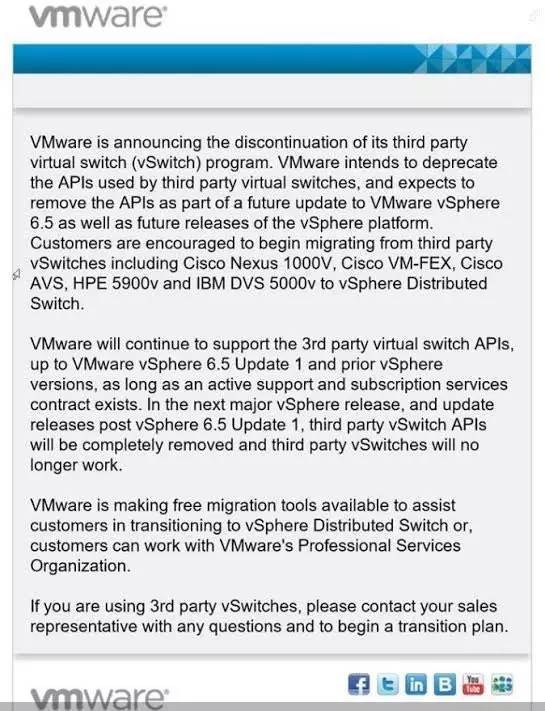 报码:【j2开奖】VMware停止支持第三方的虚拟交换机！