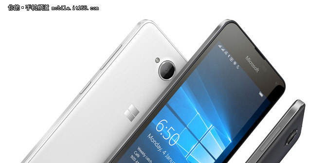 在较为出彩的外观工业设计方面，Lumia 650继承了不少Lumia系列的基因。外形纤薄，厚度仅为6.9mm，采用了铝制中框，同时可拆卸机身后盖材质仍为标志性的聚碳酸酯。整机设计商务风十足，提供磨砂黑、磨砂白两种颜色供用户选择。