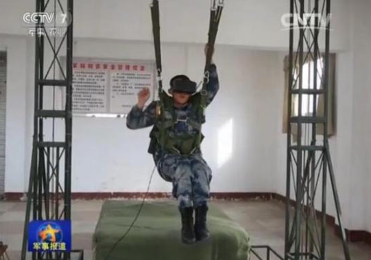 解放军开始用VR眼镜训练跳伞