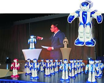 原标题：高智商+高颜值 青岛造人形机器人量产