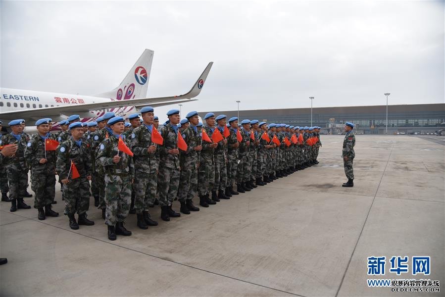 中国第15批赴黎维和部队建筑工兵分队第二梯队出