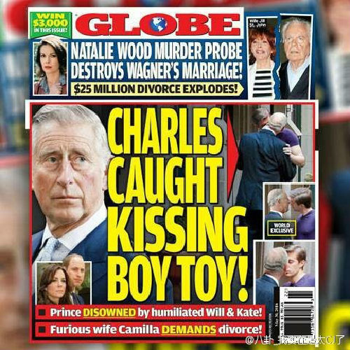 造假称查尔斯王子是同性恋 美八卦杂志受谴责