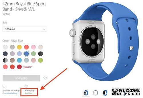 Apple Watch表带大规模缺货 这是要来新品了么？