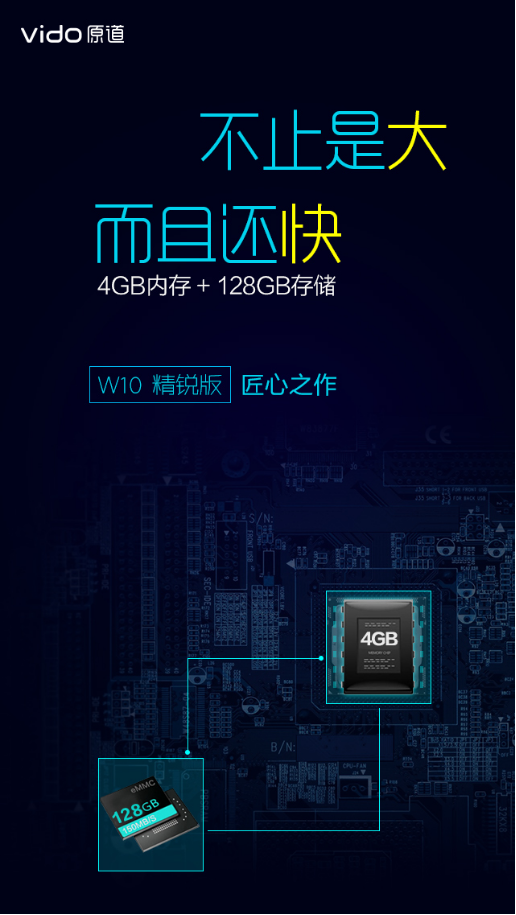 原道W10精锐版曝光 4GB内存 128GB存储