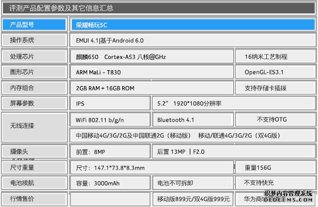 麒麟650/EMUI 4.1首发 荣耀畅玩5C评测 