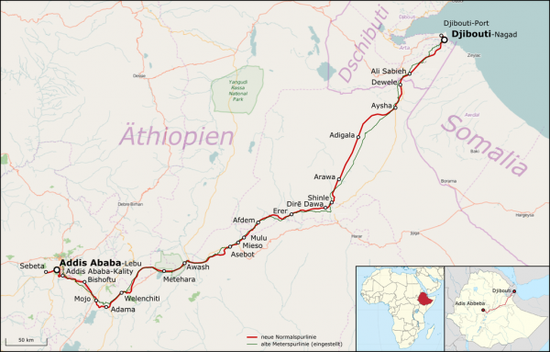 非洲国家吉布提地理位置