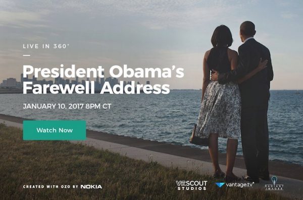 报码:【j2开奖】奥巴马用 VR 直播卸任演说，这也许是他给科技界的最后一份礼物