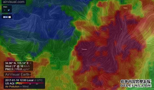 全球空气污染实时地图：看到非洲震惊了！