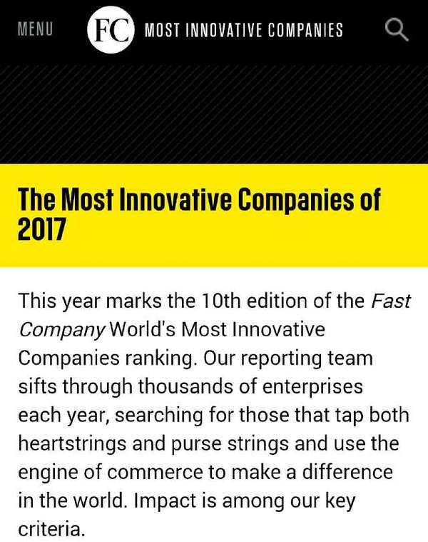 wzatv:【j2开奖】2017全球最具创新力公司榜单 中国排名却大跌眼镜