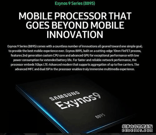 三星Galaxy S8系列独享：Exynos8895处理器发布