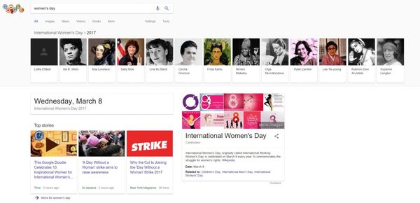 【j2开奖】3.8 妇女节这天，Google、Youtube、百度是怎么庆祝的？