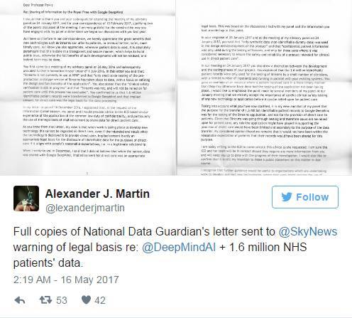 【图】DeepMind 被控“不合法”获取160万病人医疗数据，CEO哈萨比斯回应
